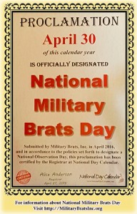 National Military Brats Day Proclamation image