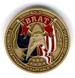image of the Military Brat challenge coin
