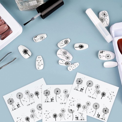 Dandelion Nail Art Stickers - Image 4