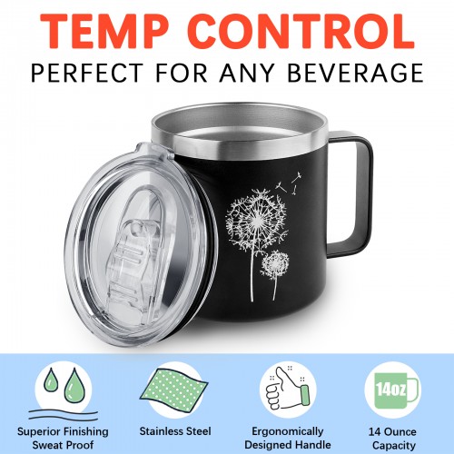 Dandelion Logo Thermal Mug - Image 2
