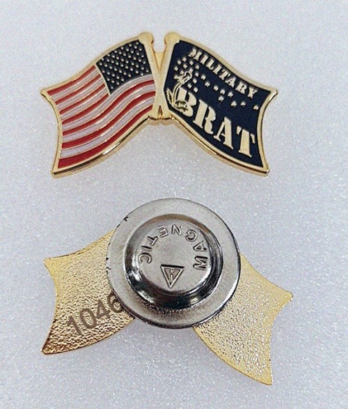 USA-Brat Flag Pin